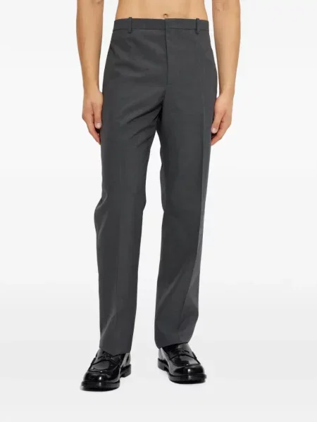 Pantaloni Jil Sander de lână gri