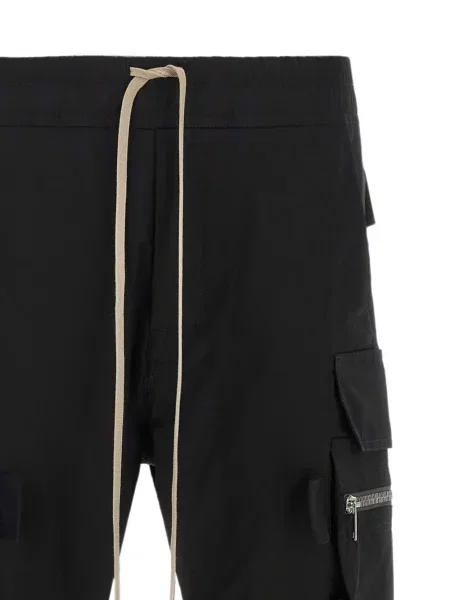 Pantaloni cargo Rick Owens cu cordon negru