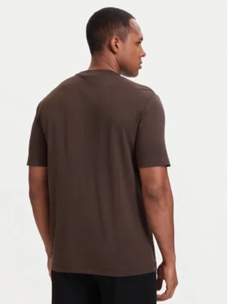 Tričko Ea7 Emporio Armani hnědé