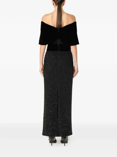 Rochie Costarellos cu mărgele negru
