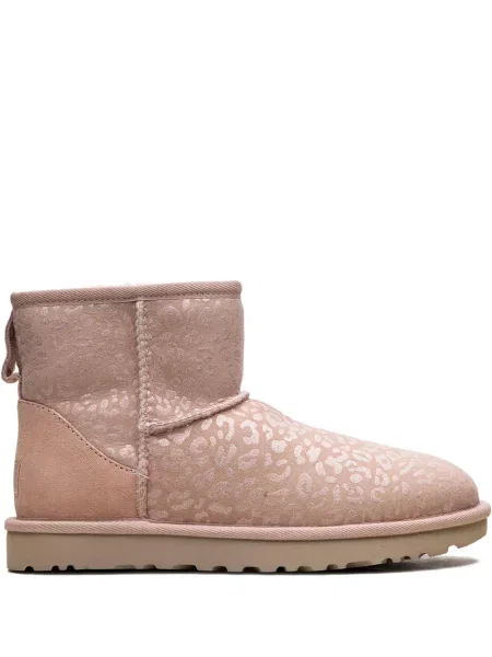 Botine Ugg cu model leopard clasici roz