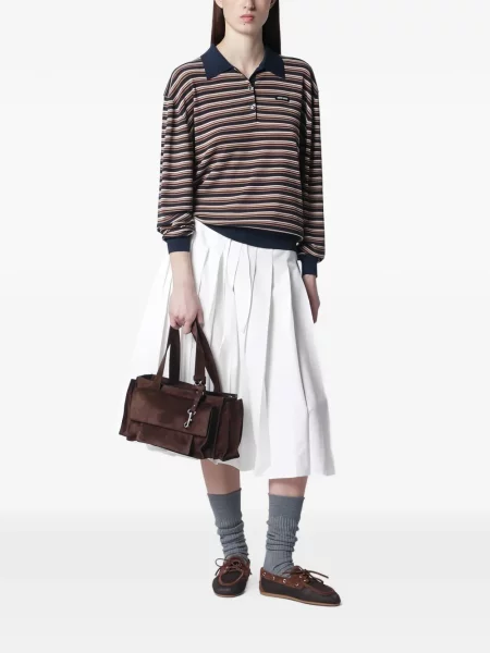 Geantă shopper Miu Miu maro