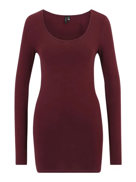 VERO MODA Tricou roşu închis