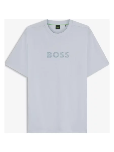 Koszulka BOSS Green Terrace Logo jasna S niebieska