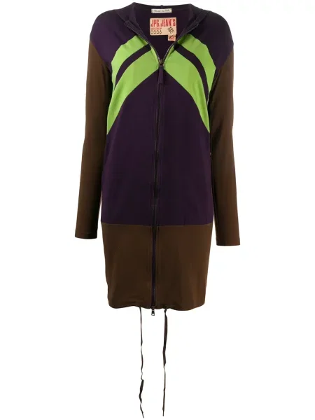 Mikina s kapucí Jean Paul Gaultier Pre-owned po kolena fialová