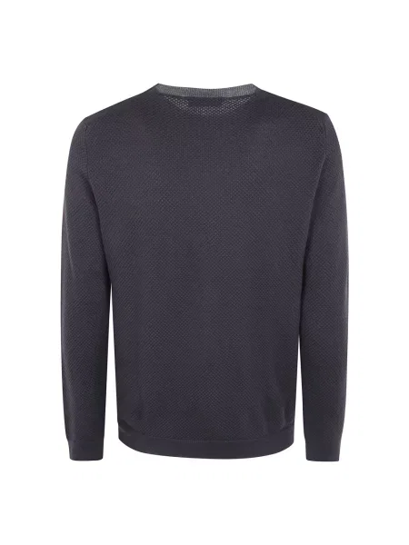 Sweter Zanone wełniany szary