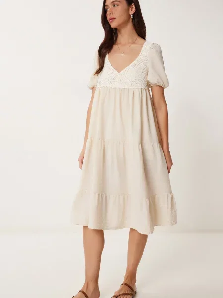 Happiness İstanbul Rochie crem