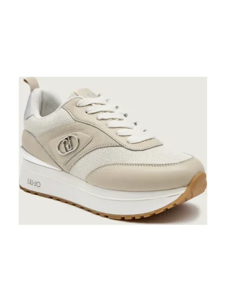 Liu Jo Teniși din piele MAXI WONDER 97 BIS bej