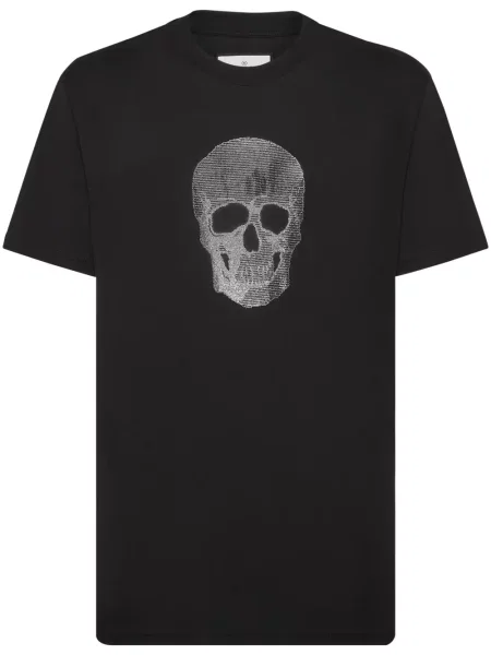 Tricou Philipp Plein de cristal negru