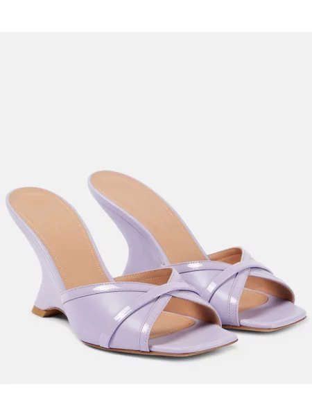 Usnjene mules Malone Souliers s polno peto vijolična