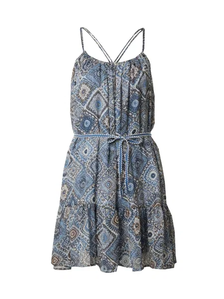 ONLY Rochie de vară ONLASTA / bleumarin / albastru denim / maro bej