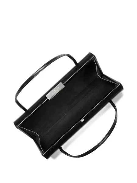 Koszulka Michael Kors Collection z okrągłym dekoltem koronkowa dzwony czarna