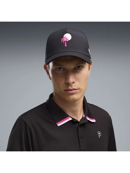 Sześciopanelowa czapka golfowa PUMA x PALM TREE CREW Day Fade Akcesoria OSFA czarny