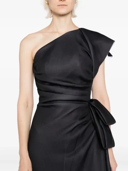 Rochie Saiid Kobeisy cu volane de costum negru