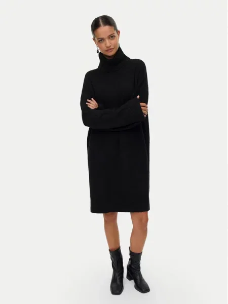 Úpletové šaty Vero Moda černé