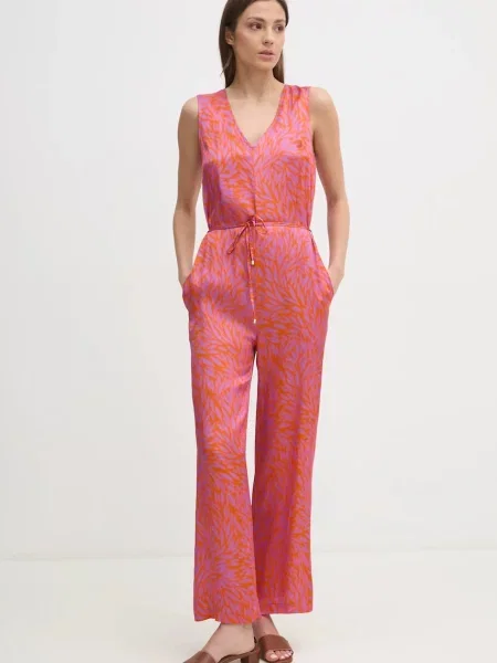 La Petite Française salopeta COLETTE cu decolteu in v COLETTE portocaliu