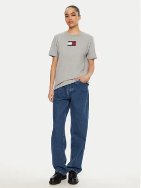 Tričko Tommy Jeans šedé