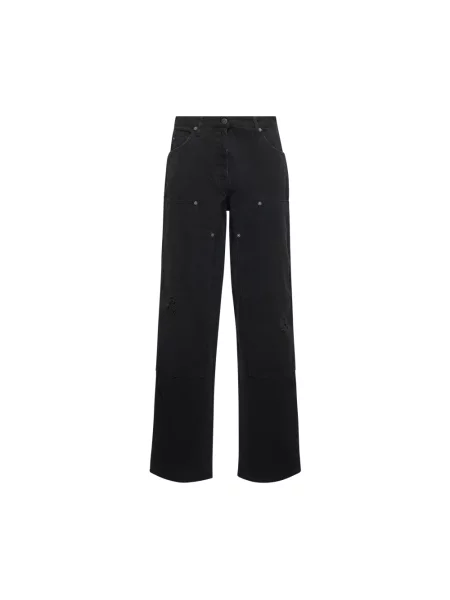 Jeansy Golden Goose z przetarciami czarne