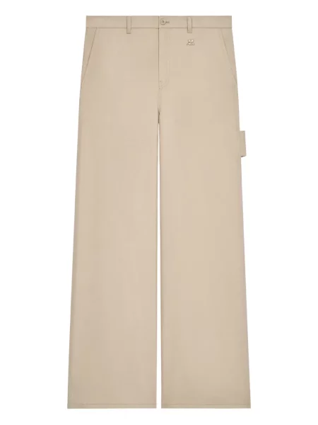 Pantaloni Courreges cu broderie