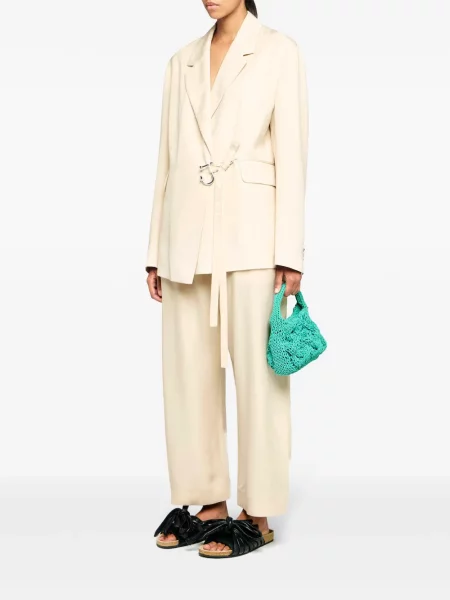 Geantă Jw Anderson tricotate verde