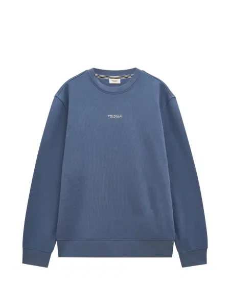Hanorac crewneck Pringle Of Scotland cu decolteu rotund albastru