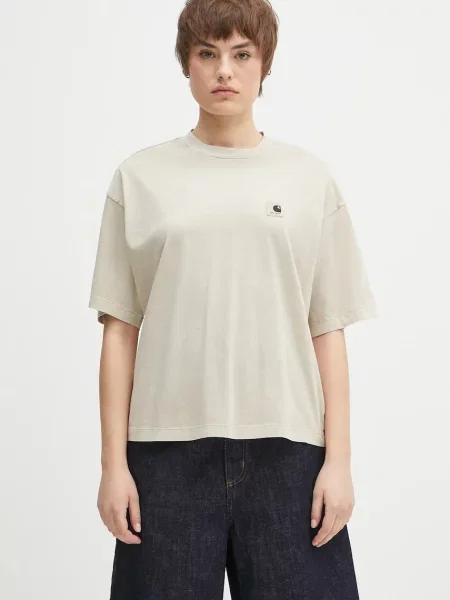 Carhartt WIP tricou din S/S Nelson T-Shirt bej