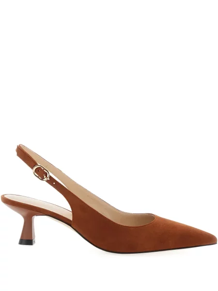 Pantofi cu toc Stuart Weitzman slingback maro