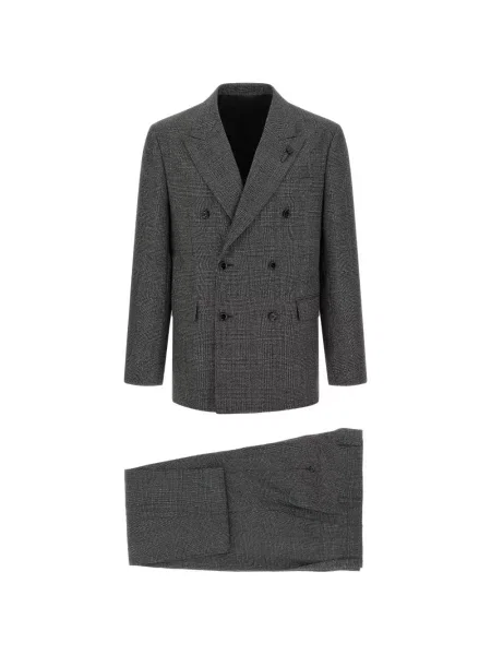 Costum Lardini cu două rânduri de nasturi gri