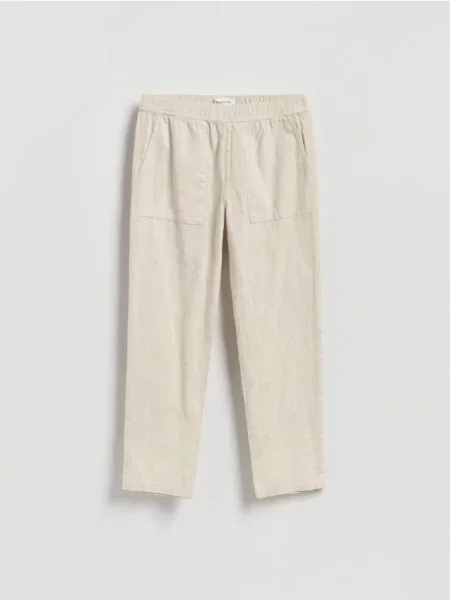 Reserved Pantaloni jogger din crem