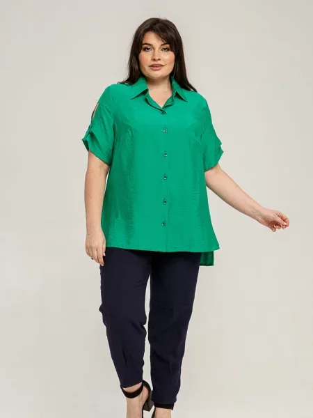 Блуза All Posa віскоза/модал зелений