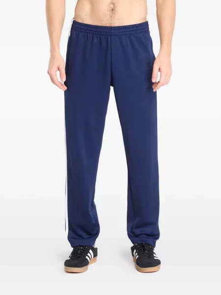 Pantaloni Adidas cu dungi alergare albastru