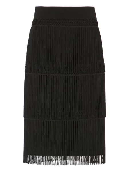 Fustă midi Temperley London până la genunchi negru