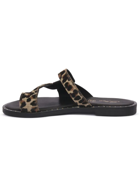 Pantofi S.piero cu model leopard negru