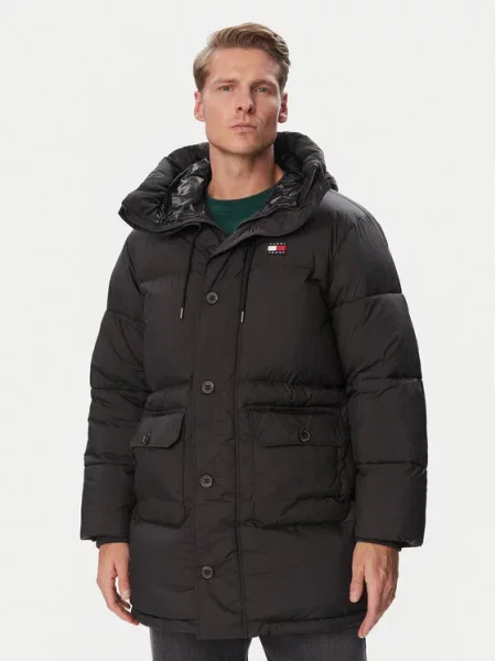 Tommy Jeans Zimska jakna Workwear črna