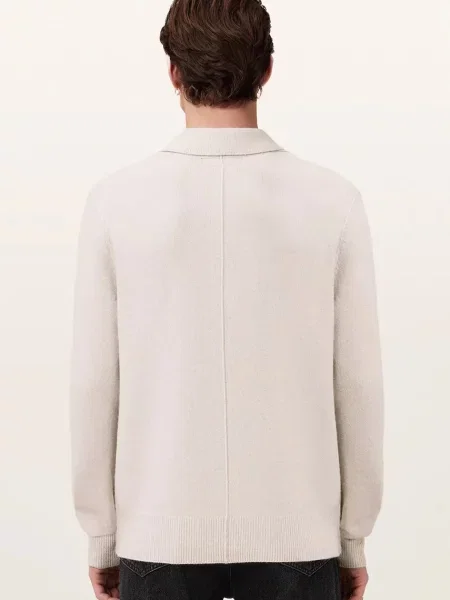 AllSaints Pulover alb lână bej