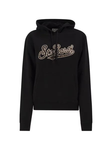 Hanorac cu glugă Mc2 Saint Barth cu imagine cu imprimeu animal print negru