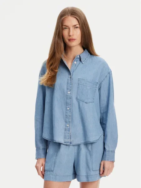 Jeans srajca United Colors Of Benetton modra