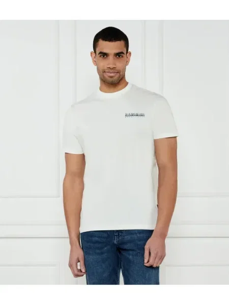 Napapijri Tricou S-DATI SS | Relaxed fit alb