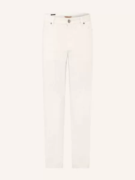 Zegna Manšestrové Kalhoty Slim Fit krémová