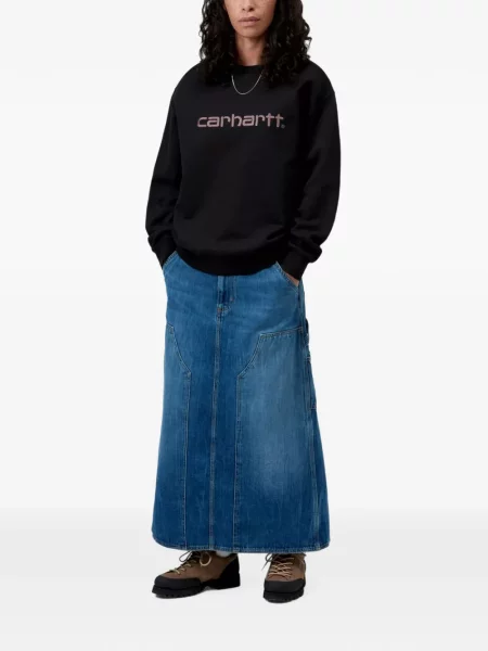 Hanorac Carhartt Wip cu autograf negru