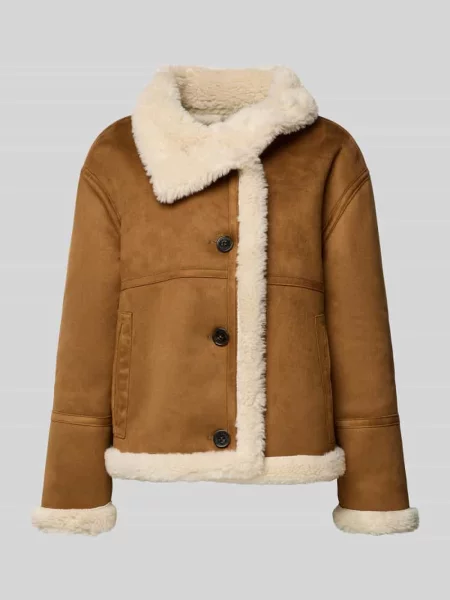 Kurtka dwustronna o kroju regular fit w imitacji skóry ze stójką S.oliver Red Label