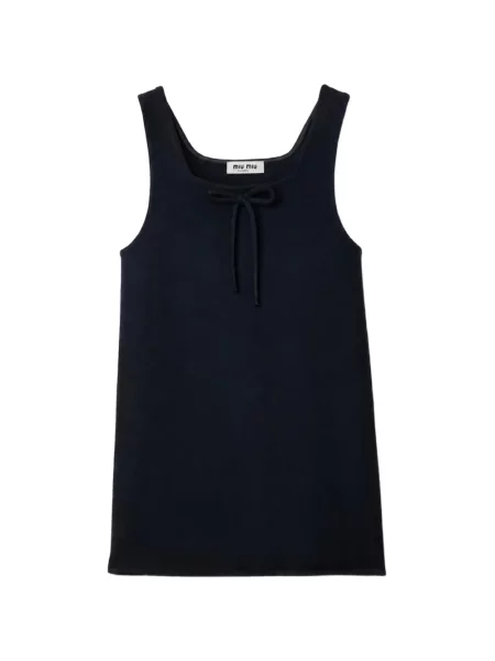 Ceruit rochie Miu Miu de lână negru