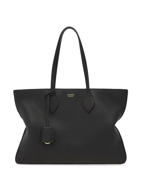 Geanta de piele Ferragamo din piele negru