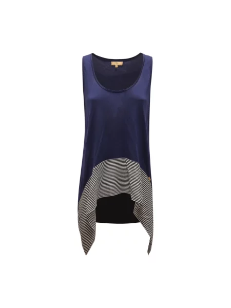 Koszulka Fay bez rękawów niebieska