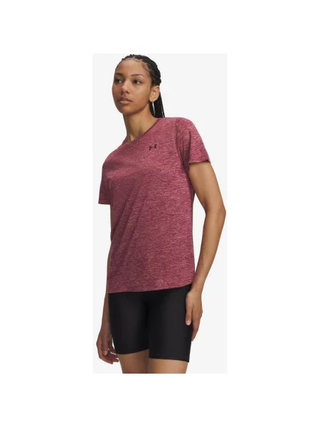 Koszulka z krótkim rękawem Under Armour Tech Twist granatowa XS czerwona
