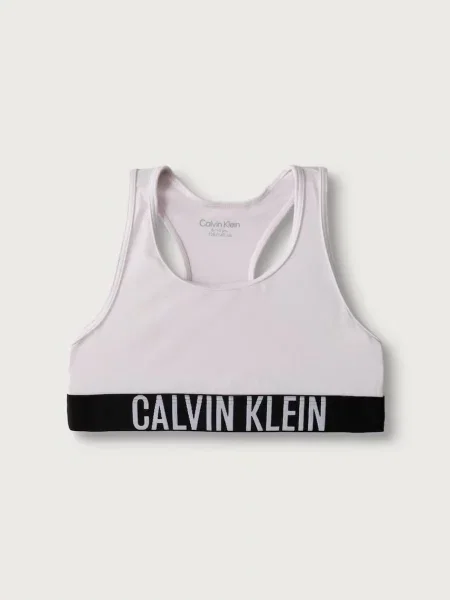 Calvin Klein Underwear športová podprsenka detská s bavlnou fialová