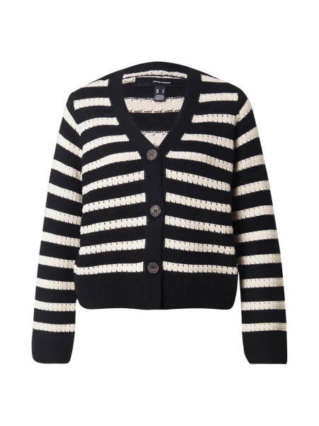 VERO MODA Geacă tricotată VMCALLA crem negru
