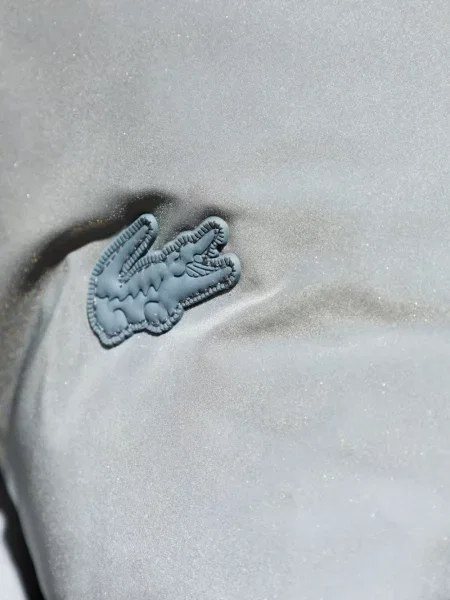 Geacă Lacoste cu glugă gri