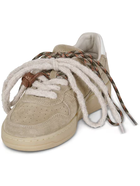 Boty D.A.T.E. COURT SUEDE CAMEL béžové
