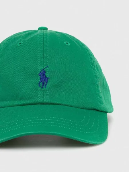 Бейсболка Polo Ralph Lauren однотонна зелений